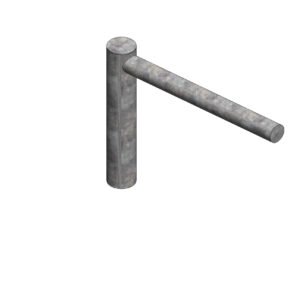 Brazo recto simple 1 metro