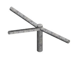 Brazo recto triple 1,5 metros