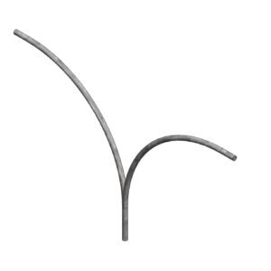 Gancho curvo doble R1000