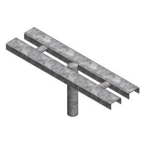 Cruceta doble horizontal 1 metro